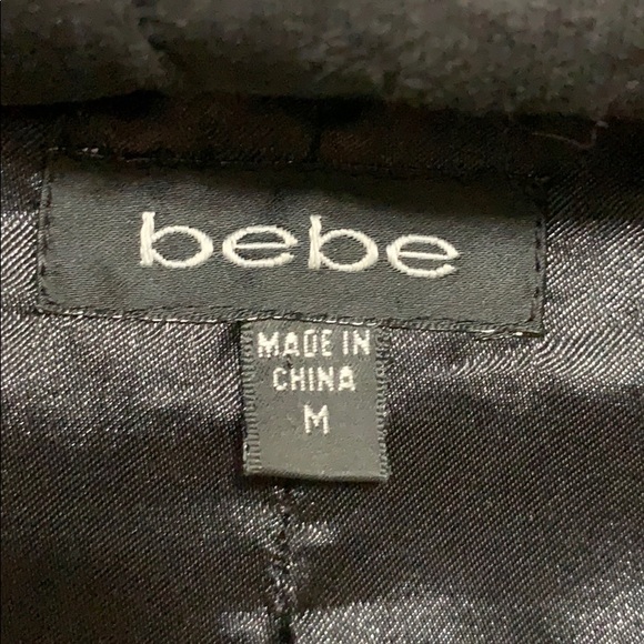 Black fur collar Bebe jacket - Picture 4 of 8